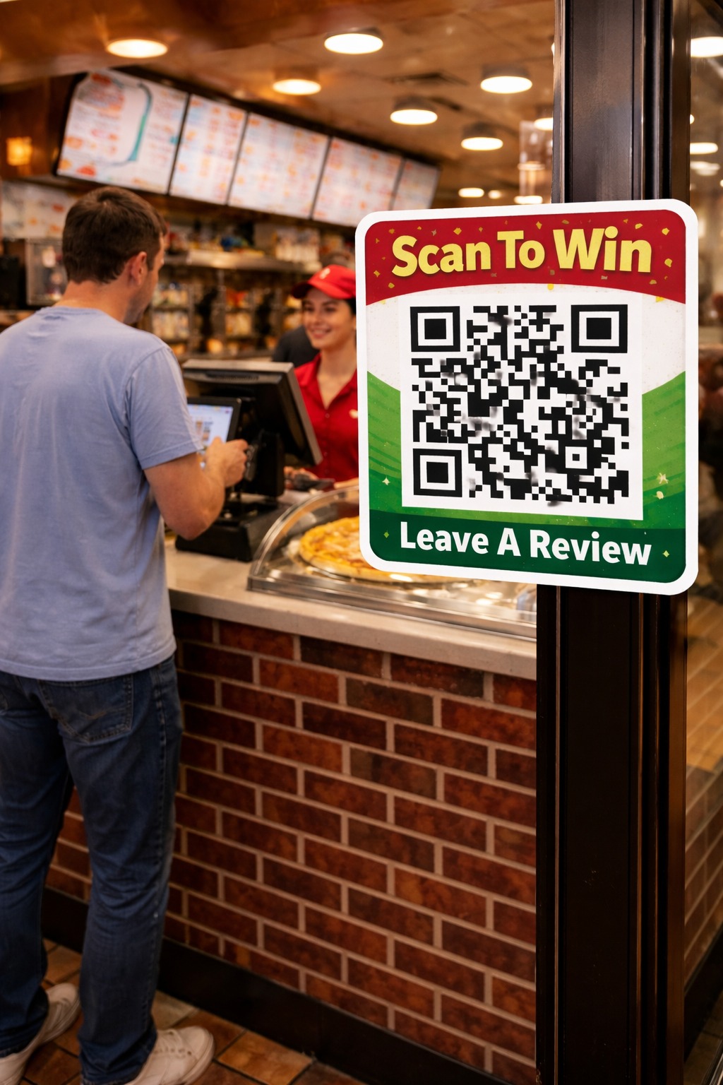 Bar/nightlife selfie near QR sign